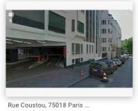 Place de parking à louer - Paris 75018 - 4 Rue Coustou, 75018 Paris, France - 183 euros